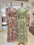 V-neck Long Sleeves Floral Dresses
